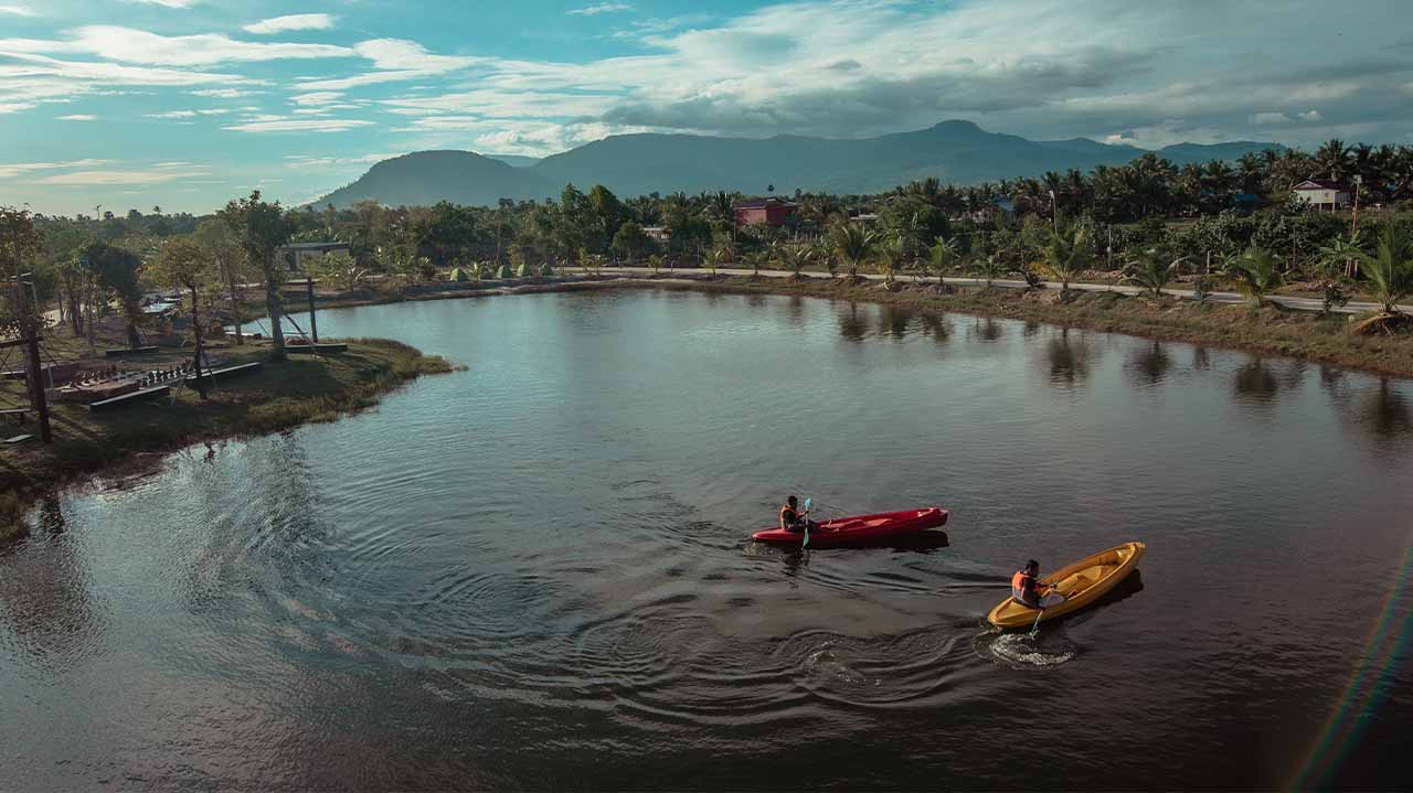 Kampot province riverside scenery